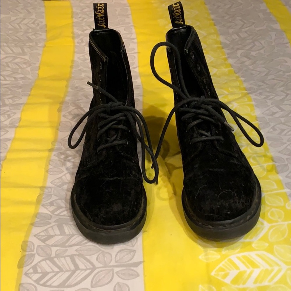 Never Worn Velvet Doc Marten Boot